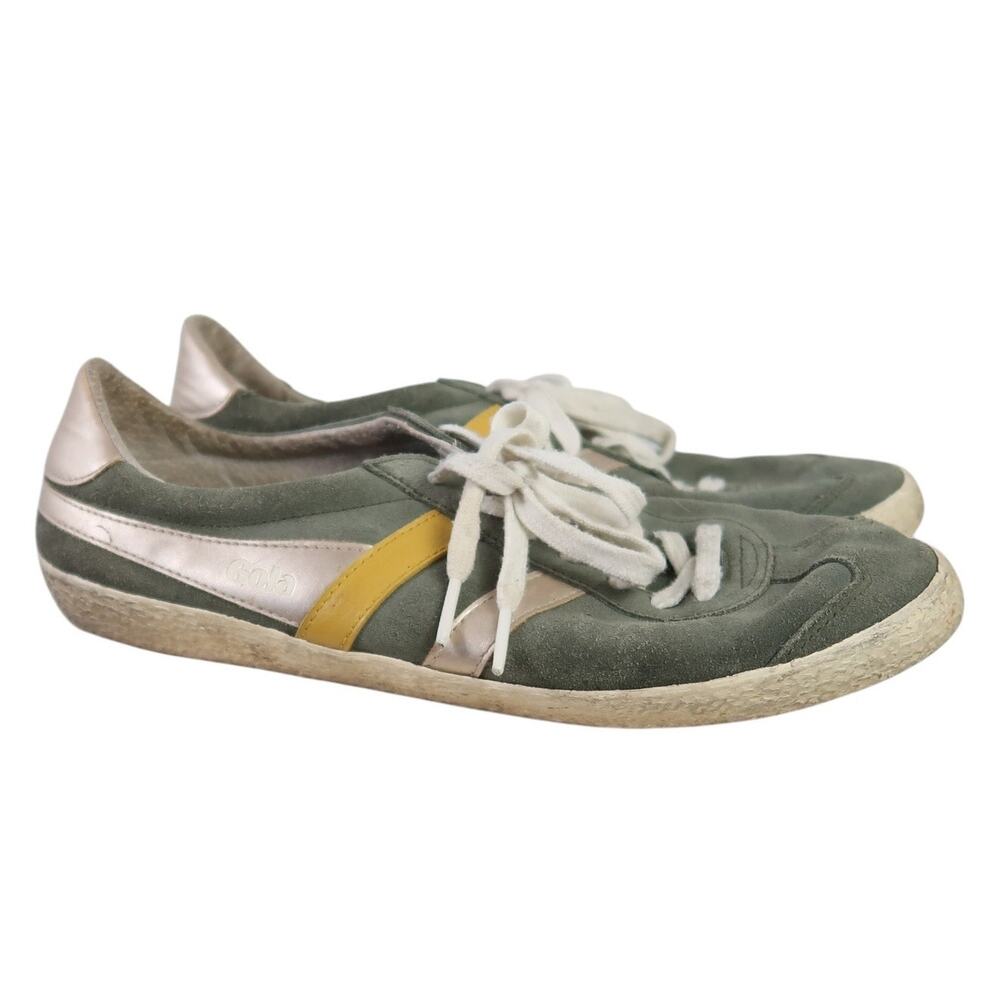 Gola Specialist Olive Green Suede Leather Sneakers Womens 9